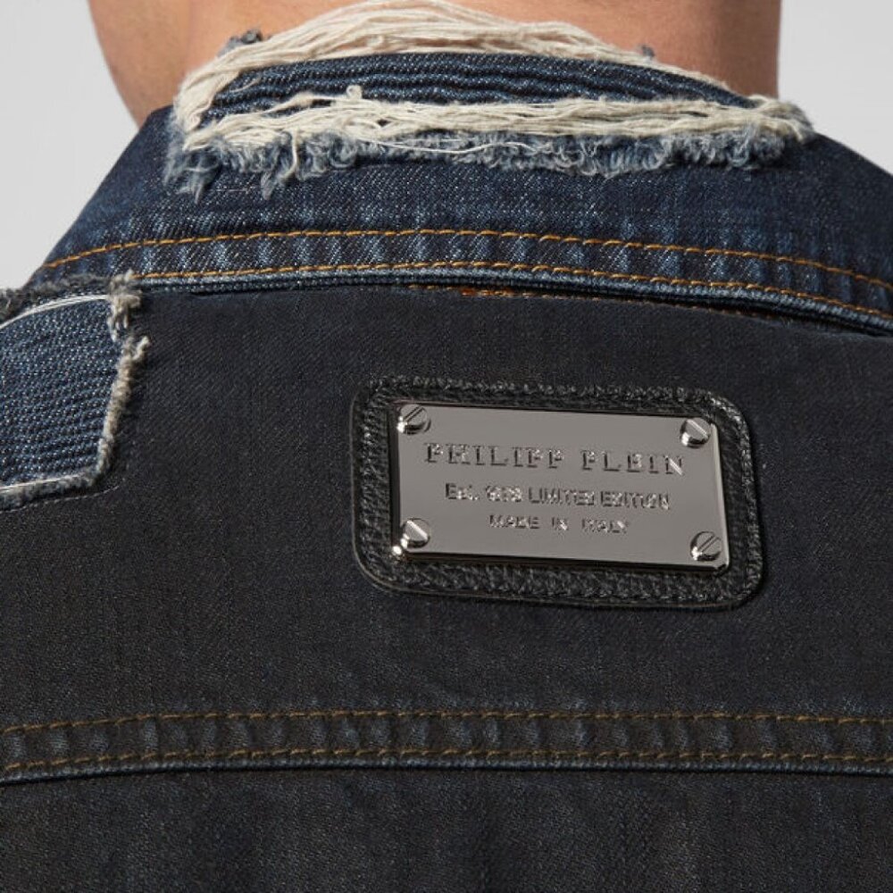 NWT - Philipp Plein Night & Day Men's Denim Jacket🎸 - Picture 4 of 11